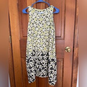 J Jill Sleeveless Asymmetrical Floral Dress Size  S Petite